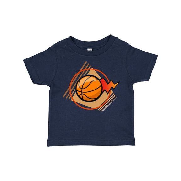 Inktastic Basketball with Stylized Net and Court Boys or Girls Toddler T-Shirt