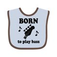 thumbnail image 1 of Inktastic Bass Guitar Music Born to Play Bass Boys or Girls Baby Bib, 1 of 4
