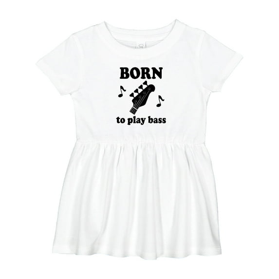 Inktastic Bass Guitar Music Born to Play Bass Girls Baby Dress