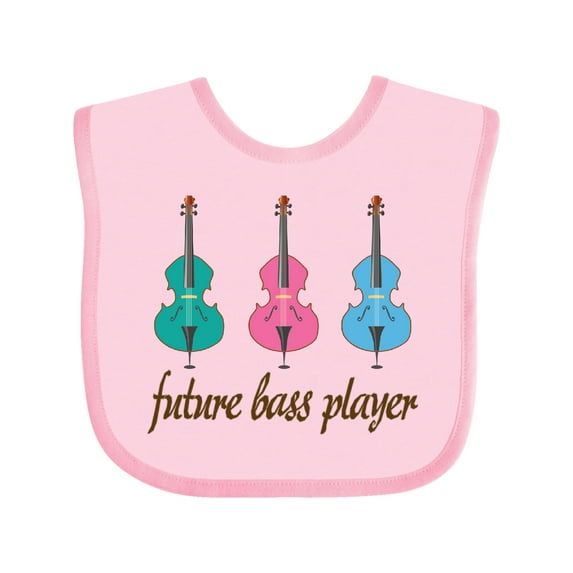 Inktastic Bass Player Kids Future Boys or Girls Baby Bib