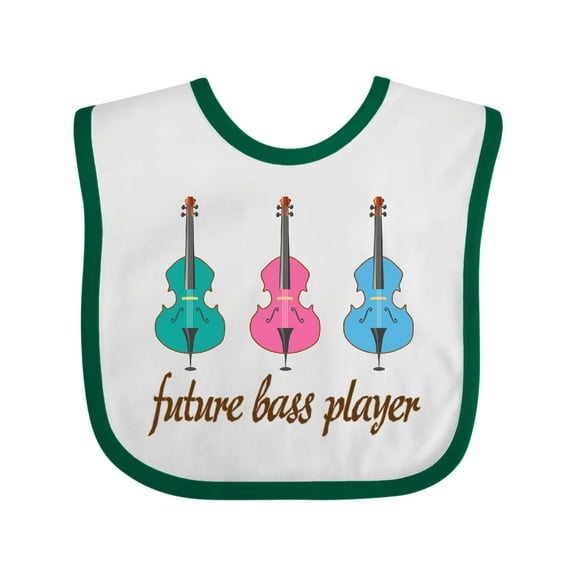 Inktastic Bass Player Kids Future Boys or Girls Baby Bib