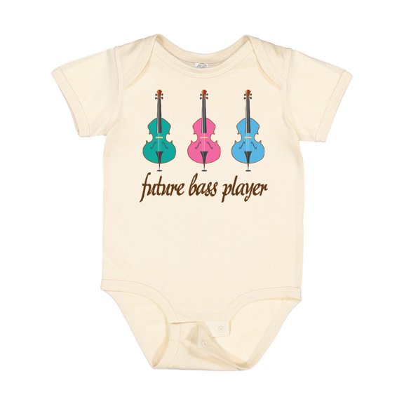 Inktastic Bass Player Kids Future Boys or Girls Baby Bodysuit
