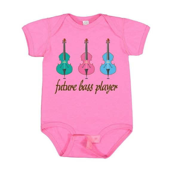 Inktastic Bass Player Kids Future Boys or Girls Baby Bodysuit