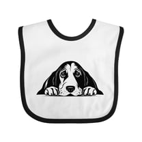 Inktastic Basset Hound Boys or Girls Baby Bib