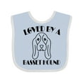 thumbnail image 1 of Inktastic Basset Hound Dog Boys or Girls Baby Bib, 1 of 4