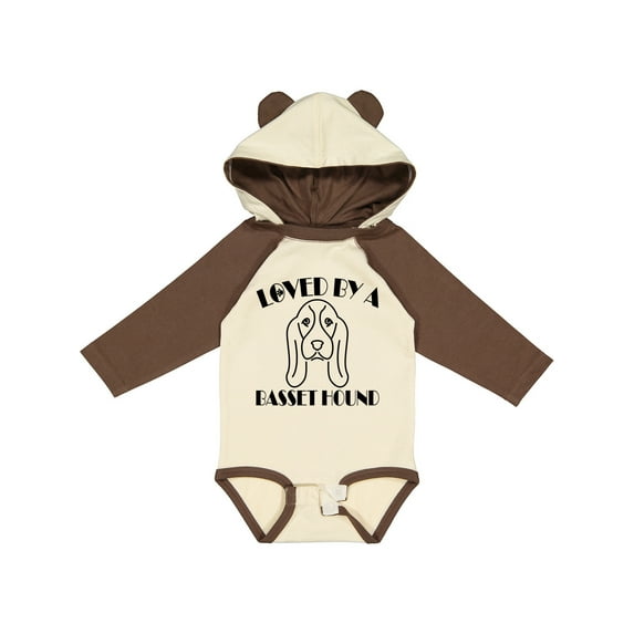 Inktastic Basset Hound Dog Boys or Girls Long Sleeve Baby Bodysuit