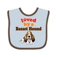 thumbnail image 1 of Inktastic Basset Hound Dog Lover Boys or Girls Baby Bib, 1 of 4
