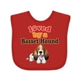 thumbnail image 1 of Inktastic Basset Hound Dog Lover Boys or Girls Baby Bib, 1 of 4