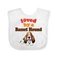 thumbnail image 1 of Inktastic Basset Hound Dog Lover Boys or Girls Baby Bib, 1 of 4