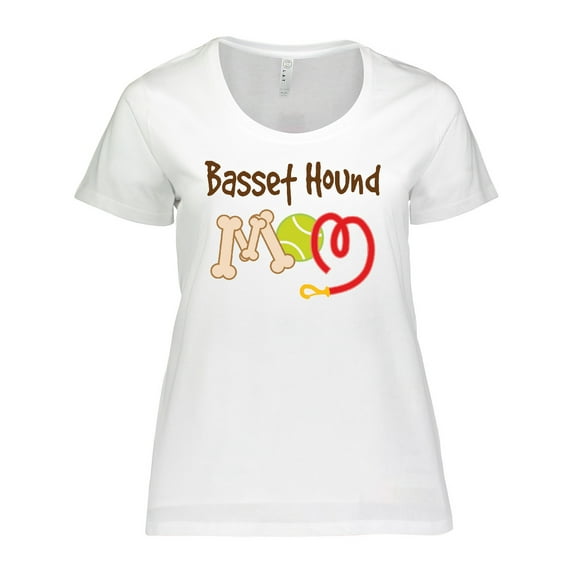 Inktastic Basset Hound Mom Dog Gift Women's Plus Size T-Shirt