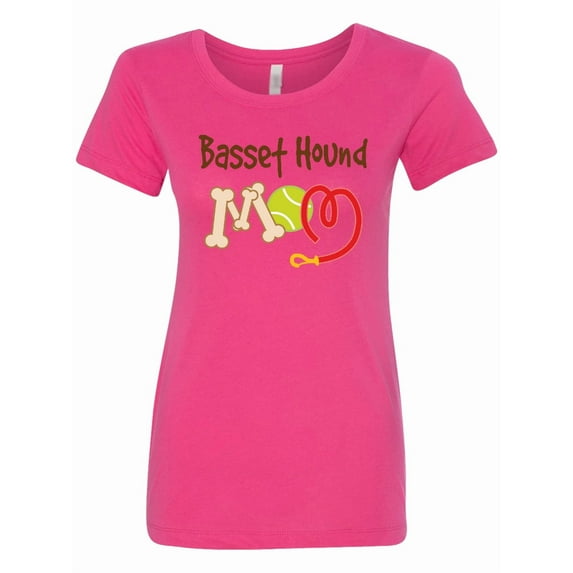Inktastic Basset Hound Mom Dog Women's T-Shirt