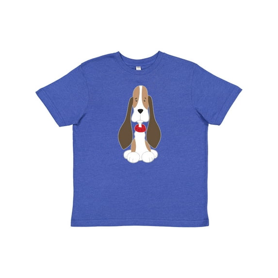 Inktastic Basset Hound with Floppy Ears Youth T-Shirt