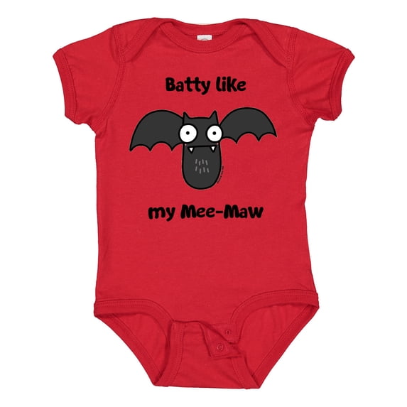 Inktastic Batty Like My Mee-maw Boys or Girls Baby Bodysuit