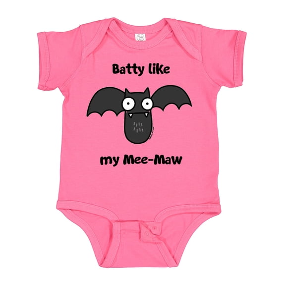 Inktastic Batty Like My Mee-maw Boys or Girls Baby Bodysuit