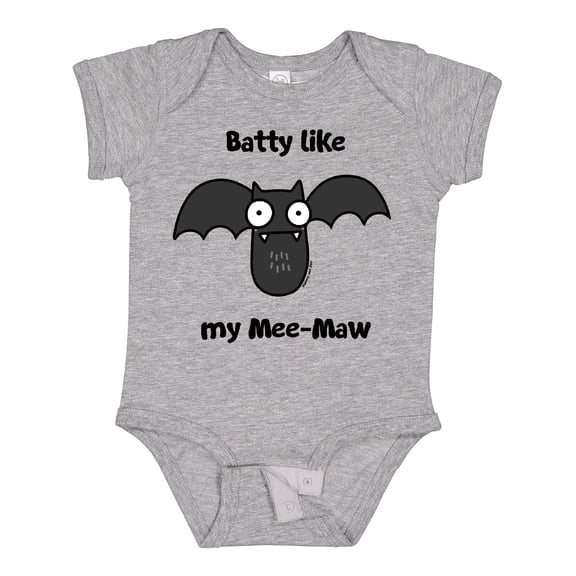 Inktastic Batty Like My Mee-maw Boys or Girls Baby Bodysuit
