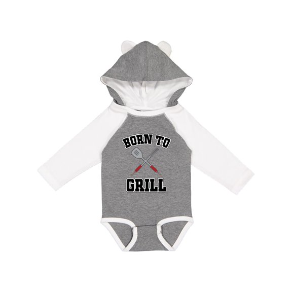 Inktastic Bbq Born to Grill Boys or Girls Long Sleeve Baby Bodysuit