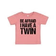 thumbnail image 1 of Inktastic Be Afraid I Have a Twin Boys or Girls Baby T-Shirt, 1 of 5