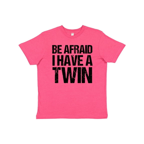 Inktastic Be Afraid I Have a Twin Youth T-Shirt