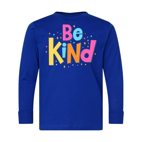 Inktastic Be Kind Inspirational Quote in Color Long Sleeve Youth T-Shirt