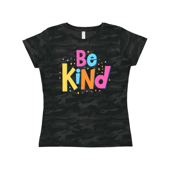 Inktastic Be Kind Inspirational Quote in Color Women's T-Shirt