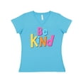 thumbnail image 1 of Inktastic Be Kind Inspirational Quote in Color Women's V-Neck T-Shirt, 1 of 5