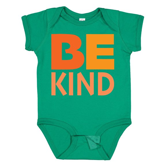 Inktastic Be Kind Logo In Orange Boys or Girls Baby Bodysuit