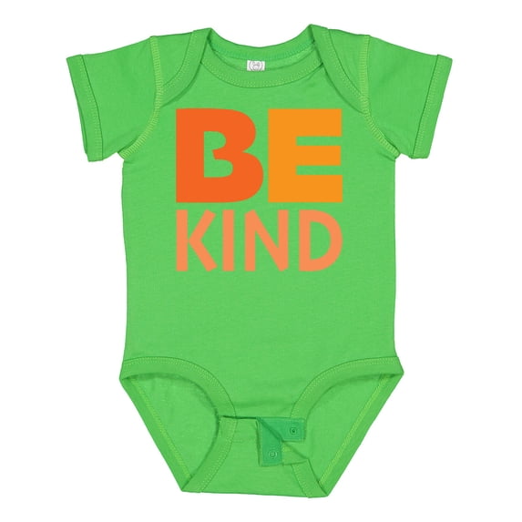 Inktastic Be Kind Logo In Orange Boys or Girls Baby Bodysuit