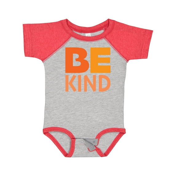 Inktastic Be Kind Logo In Orange Boys or Girls Baby Bodysuit