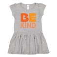 thumbnail image 1 of Inktastic Be Kind Logo In Orange Girls Toddler Dress, 1 of 5
