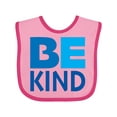 thumbnail image 1 of Inktastic Be Kind Logo in Blue Boys or Girls Baby Bib, 1 of 4