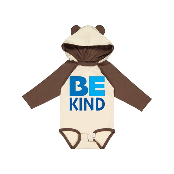 Inktastic Be Kind Logo in Blue Boys or Girls Long Sleeve Baby Bodysuit