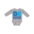thumbnail image 1 of Inktastic Be Kind Logo in Blue Boys or Girls Long Sleeve Baby Bodysuit, 1 of 5