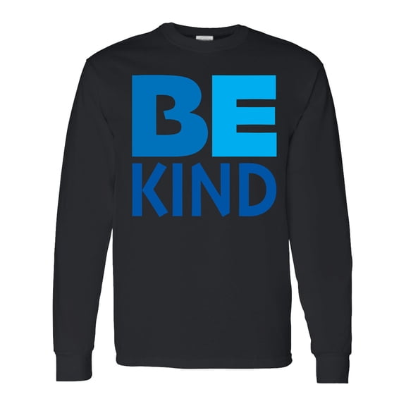 Inktastic Be Kind Logo in Blue Long Sleeve T-Shirt