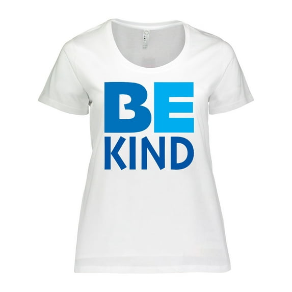 Inktastic Be Kind Logo in Blue Women's Plus Size T-Shirt