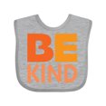 thumbnail image 1 of Inktastic Be Kind Logo in Orange Boys or Girls Baby Bib, 1 of 4