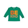 thumbnail image 1 of Inktastic Be Kind Logo in Orange Boys or Girls Long Sleeve Toddler T-Shirt, 1 of 5