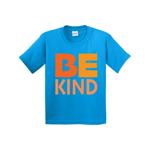 Inktastic Be Kind Logo in Orange Youth T-Shirt