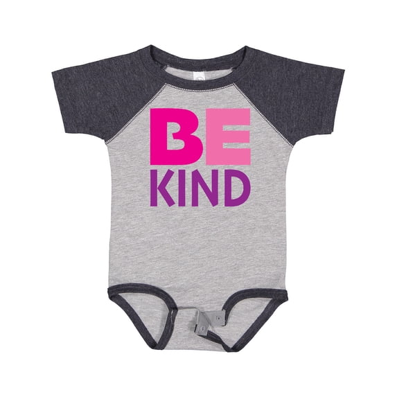 Inktastic Be Kind Logo in Pink and Purple Boys or Girls Baby Bodysuit