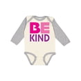 thumbnail image 1 of Inktastic Be Kind Logo in Pink and Purple Boys or Girls Long Sleeve Baby Bodysuit, 1 of 5