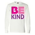thumbnail image 1 of Inktastic Be Kind Logo in Pink and Purple Long Sleeve T-Shirt, 1 of 5