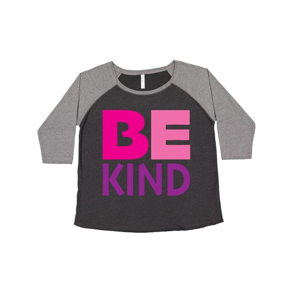 Inktastic Be Kind Logo in Pink and Purple Women's Plus Size T-Shirt