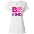 thumbnail image 1 of Inktastic Be Kind Logo in Pink and Purple Women's T-Shirt, 1 of 5