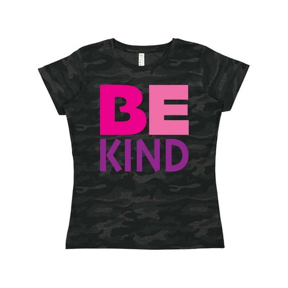 Inktastic Be Kind Logo in Pink and Purple Women's T-Shirt