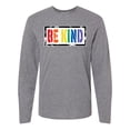 thumbnail image 1 of Inktastic Be Kind Stencil LGBT Rainbow Long Sleeve T-Shirt, 1 of 5
