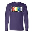 thumbnail image 1 of Inktastic Be Kind Stencil LGBT Rainbow Long Sleeve T-Shirt, 1 of 5