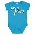 thumbnail image 1 of Inktastic Be Kind with Heart Ribbon in White Text Boys or Girls Baby Bodysuit, 1 of 5