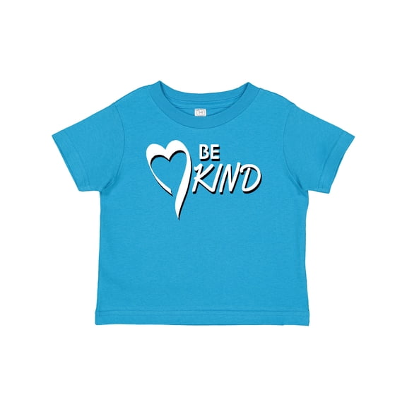 Inktastic Be Kind with Heart Ribbon in White Text Boys or Girls Baby T-Shirt