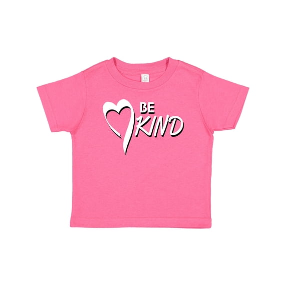 Inktastic Be Kind with Heart Ribbon in White Text Boys or Girls Baby T-Shirt