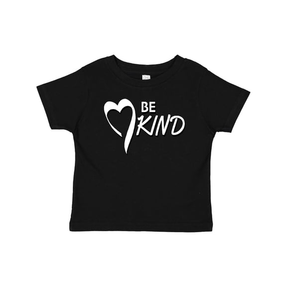 Inktastic Be Kind with Heart Ribbon in White Text Boys or Girls Baby T-Shirt