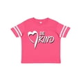thumbnail image 1 of Inktastic Be Kind with Heart Ribbon in White Text Boys or Girls Toddler T-Shirt, 1 of 5